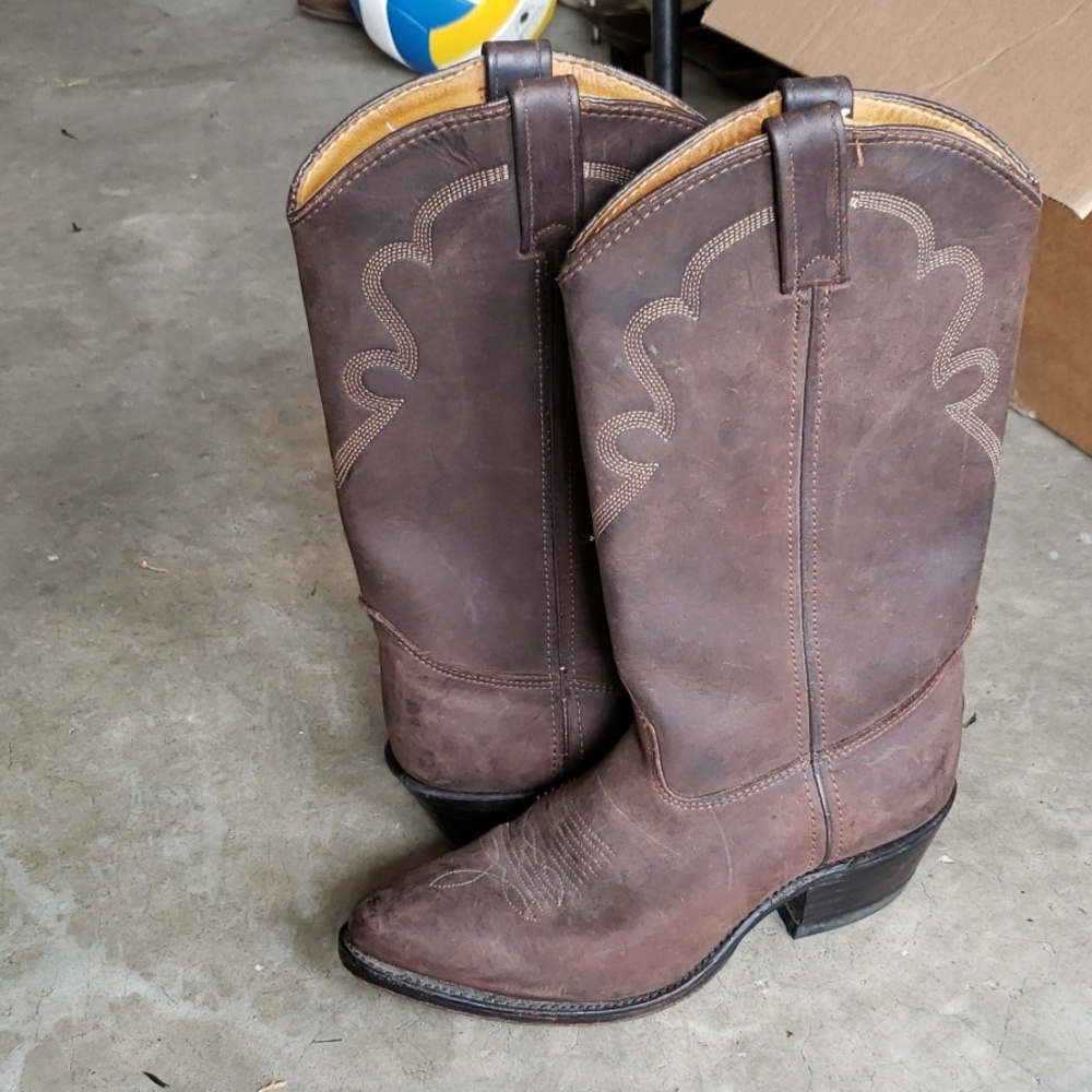 HH Brown Cowgirl boots (Double H)